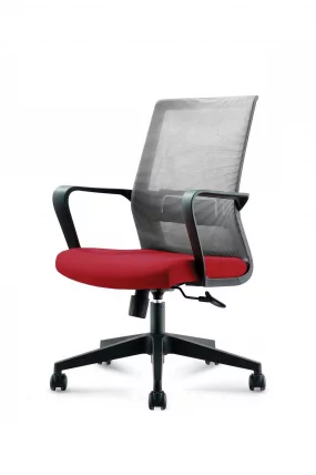 Кресло офисное Интер CХ-180Б-ОА2016АК30-63 Вишневый Серый / CH-180B-OA2016АК30-63_0