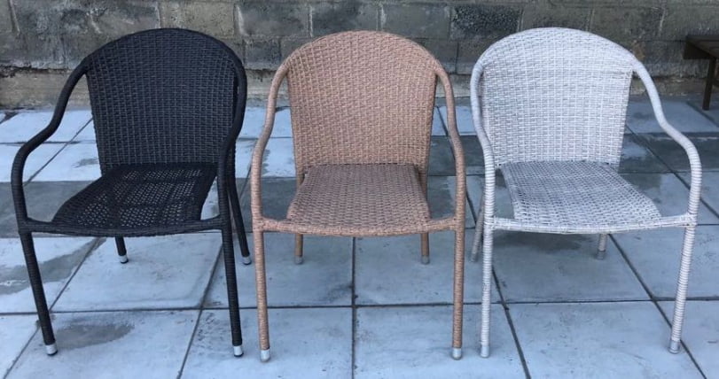 Плетеное кресло из искусственного ротанга АФМ-318Б-Беиге / AFM-318B-Beige_3