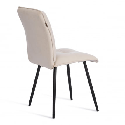 Стул обеденный Свеет флок , 46х55х88, молочный/черный, 4 / Sweet_2
