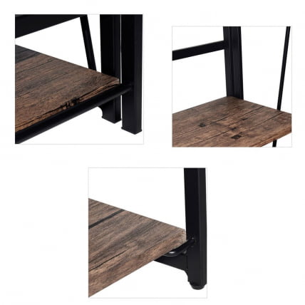 Стеллаж на металлокаркасе БРАБИКС ЛОФТ СХ-001 Мореный дуб / BRABIX LOFT SH-001_7