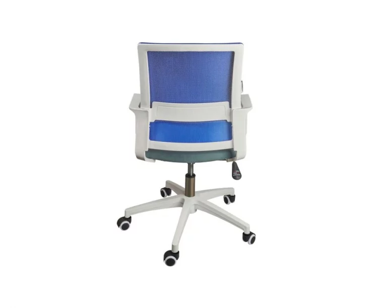 Кресло офисное Бит ЛБ белый пластик Синий / LB_3