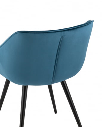 Стул Мэйсон Нев велюр Пыльно-синий / New_6