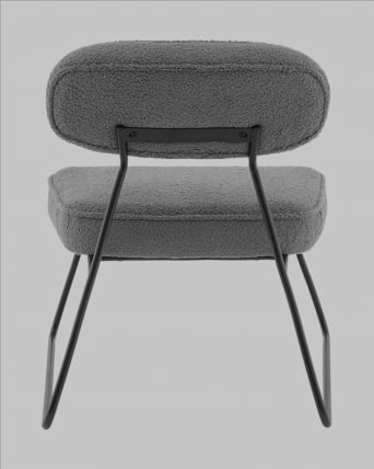 Кресло Кате нев ткань букле темно-серый / Kate new_4