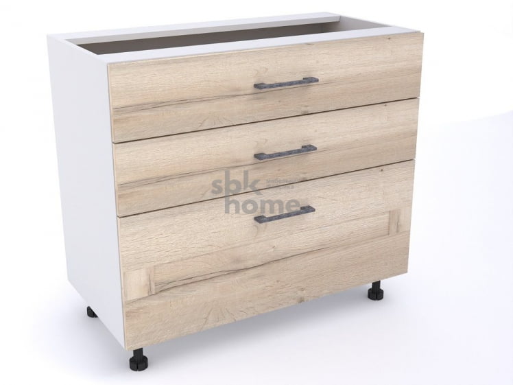 Стол с ящиками СЯ-90, Дублин (900*470*820) Дуб галифакс белый, 21619_0