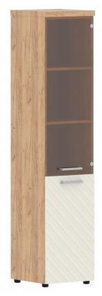 Шкаф колонка комбинированная с топом (левый) Торр ЛУКС ТЛХC 42.2 Л Дуб Бофорд Латте / Torr LUX TLHC L_0