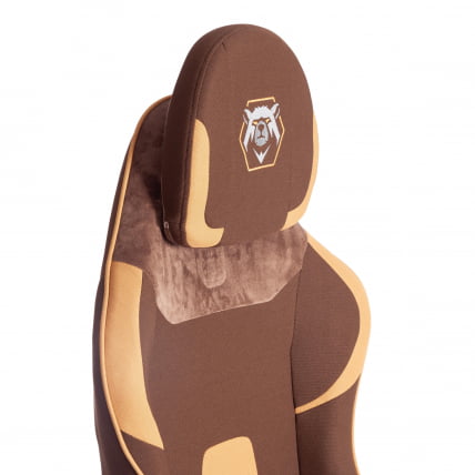 Кресло иБеар ткань, коричнево-бежевый / бровн беиге / iBear brown beige_8