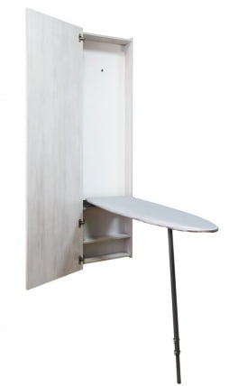 Шкаф со встроенной гладильной доской Ирон Бокс Еко (левый) Беленый дуб / Iron Box Eco_5