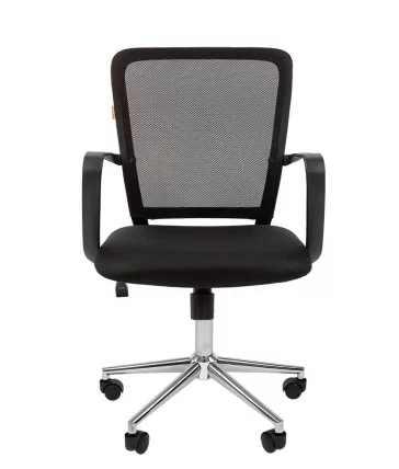 Кресло для оператора Чаирман 698 чроме ТВ Черное / Chairman chrome TW_1
