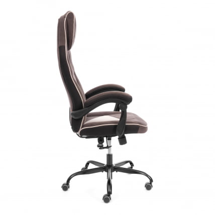 Кресло Арена металБЛ велюр, коричневый/бежевый, 6/7 / Arena metalBL_1