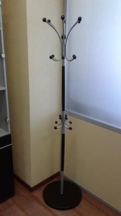 Вешалка напольная Д 1 Металлик/ венге_1