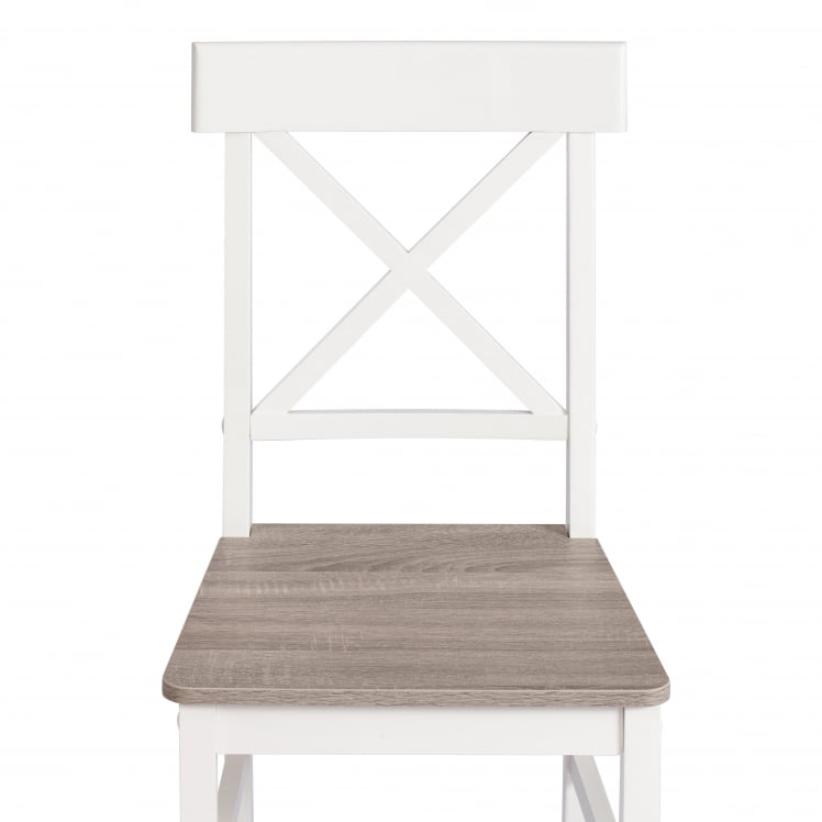 Обеденный комплект Хадсон (стол + 4 стула)/ Худсон Дининг Сет (мод.0104) МДФ/тополь/меламин, стол: 118х74х73 см, стул: 42,5кс46,5кс93,5 см, вхите (белый) / грей (серый) / Hudson Dining Set (mod.0104) 42,5x46,5x93,5 white grey_6