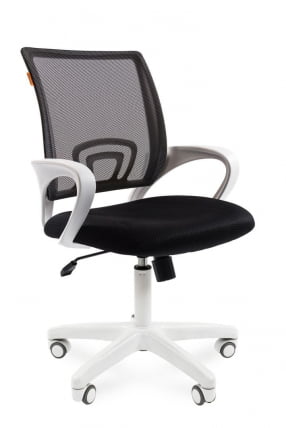 Кресло оператора CХАИРМАН 696 белый пластик (вхите) Серое / CHAIRMAN (white)_0