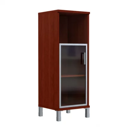 Стеллаж со стеклом в раме В421.4 Р Бургунди / R_0