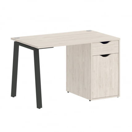 Стол письменный ХОМЕ ОФФИCЕ ВР.СП-3-118.1.А Денвер Светлый/Антрацит металл / HOME OFFICE VR.SP-3-118.1.A_0