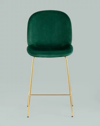 Стул полубарный Беетле со спинкой голд Изумрудный / Beetle gold_7