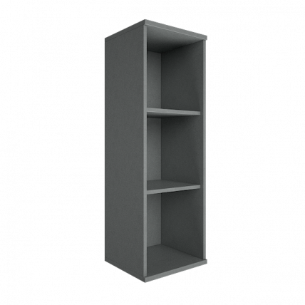 Стеллаж средний узкий Рива А.СУ-2 Венге/Металлик / Riva_0