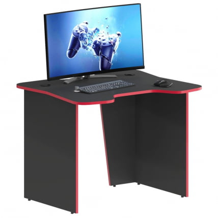 Игровой компьютерный стол СКИЛЛЛ СКЛ 100CБ антрацит/красный / SKILLL SKL 100CB_2