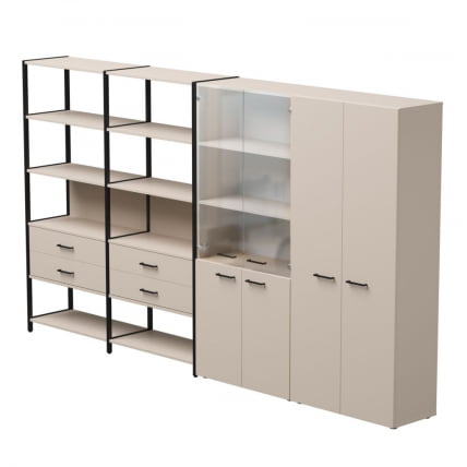 Набор стеллажных систем Еверпроф ЕВО №16 Кашемир Черный / Everprof EVO_0