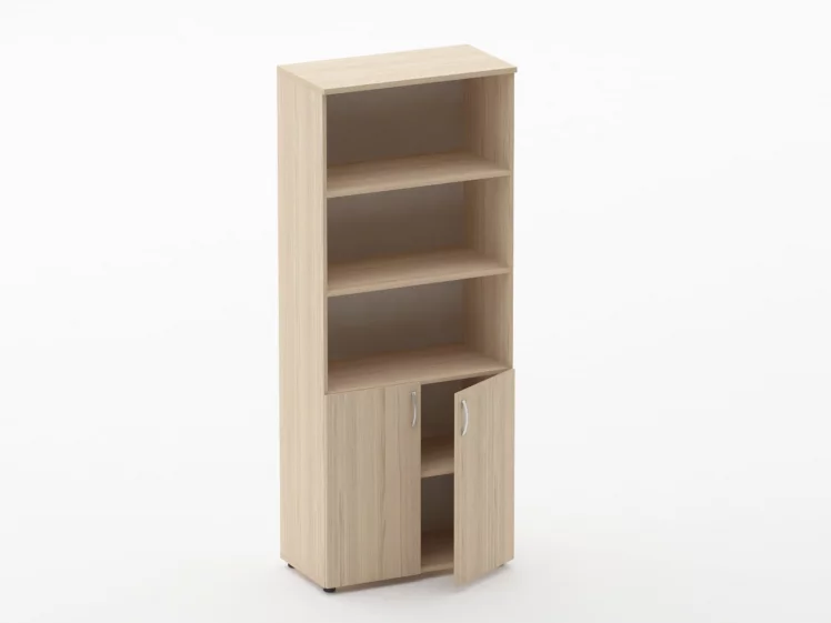 Шкаф высокий полуоткрытый Глассй 6.19.121 Венге / Glassy_1