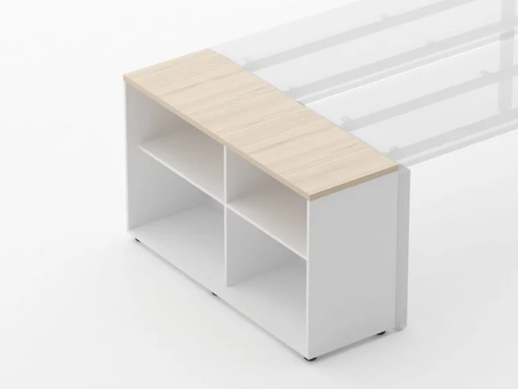 Тумба открытая Дека 9.01.125 Туя/Белый / Deka_1