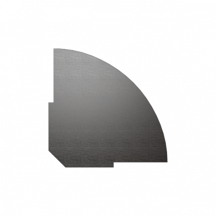 Полка для стойки угловой Рива А.РС-5.1 Венге/Металлик / Riva_0