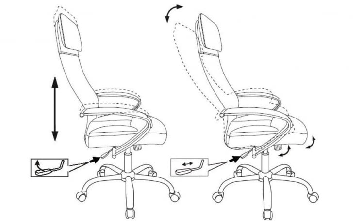 Кресло руководителя Бюрократ CХ-608СЛ/ЕCО Черный / CH-608SL/ECO_8