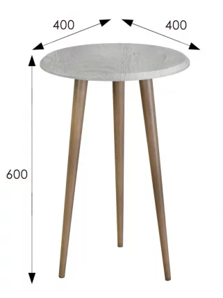 Стол журнальный БеаутйСтйле 2 Дуб дымчатый/шимо / BeautyStyle_10