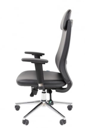 Офисное кресло CХАИРМАН 500 ЛЮКС (ЛУКС) ЭКО экокожа Черный / CHAIRMAN (LUX)_3