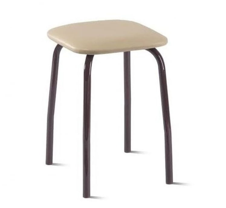 Табурет кухонный 320х320 мм Кофе с молоком/Металл Коричневый_0