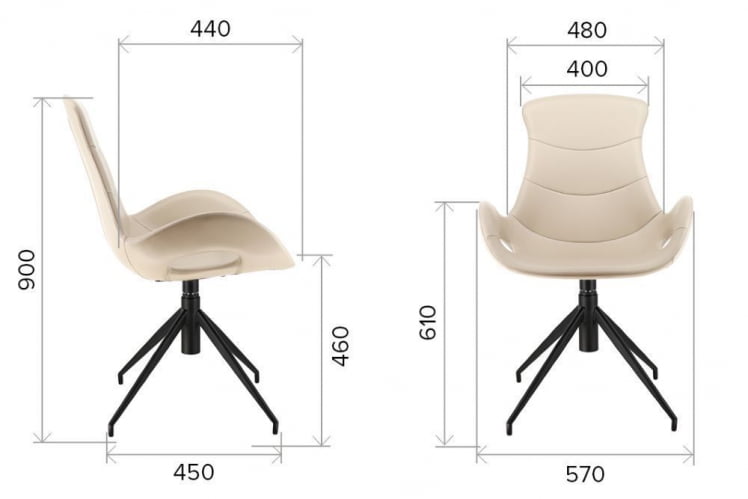 Стул Еверпроф Фреедом Экокожа Черный / Everprof Freedom_3