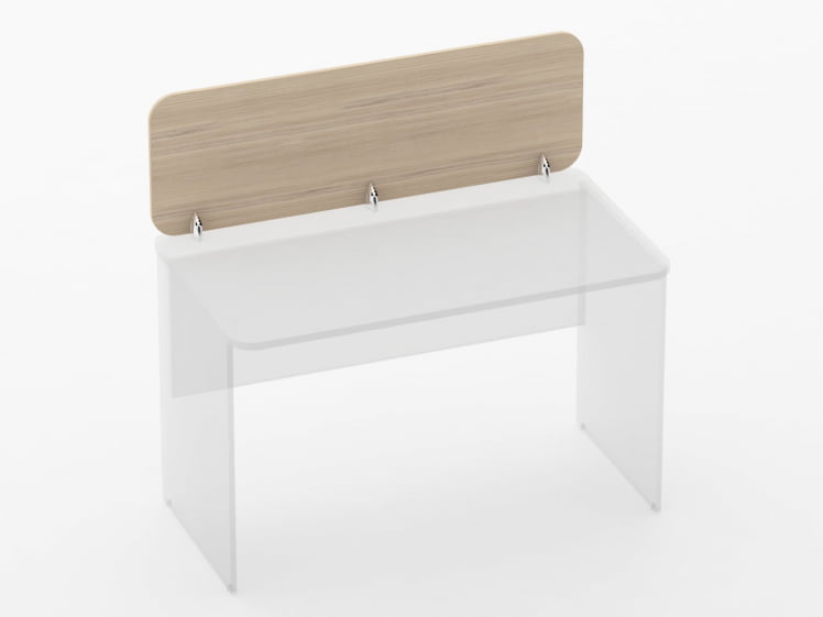 Экран разделительный прямой Глассй 5.14.12 Дуб молочный / Glassy_0