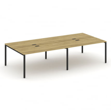 Рабочая станция двухсторонняя на 4 места CОНCЕПТ CН.ДРС-008 Дуб Винченцо Черный / CONCEPT CN.DRS-008_0