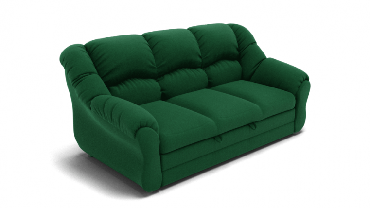 Диван Хост (ЗР) Цвет фасада: Зеленый; Тип: Прямой; Материал фасада: Металл/Велюр_0
