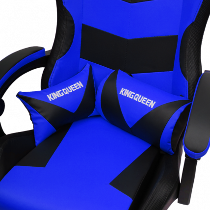 Кресло 1209 КИНГКУЕЕН, цвет черный/синий с подсветкой, 1209-блаcк-блуе-масс-лед / KINGQUEEN, 1209-black-blue-mass-led_4