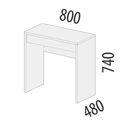 Туалетный стол Кашемир 900.28 Дуб Кронберг/Кашемир_1