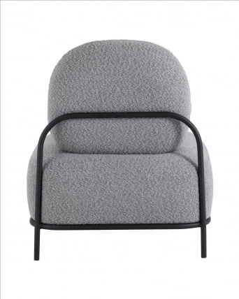 Кресло Стоун нев ткань букле серый / new_4
