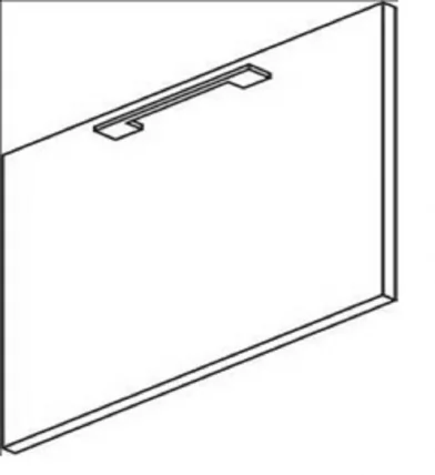 Дверь ЛДСП для стационарной тумбы ЙАЛТА ЛТ-Д4 Пр Вяз Благородный / YALTA LT-D4_1