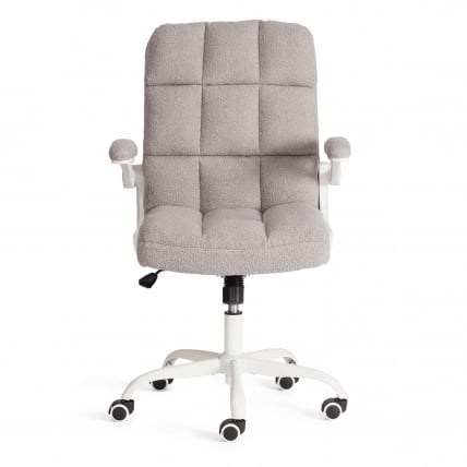Кресло офисное Лугано Вх ткань теддй, светло-серый / Lugano Wh teddy,_4