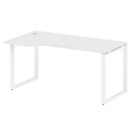Стол криволинейный левый на О-образном м/к МЕТАЛ СЙСТЕМ БО.СА-1 Л Белый/Белый / METAL SYSTEM_0