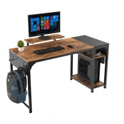 Стол письменный (для компьютера) ЕУРЕКА ЗКС-СС140Б-РББ с шириной 140 см Бровн / EUREKA ZX-SS140B-RBB Brown_4