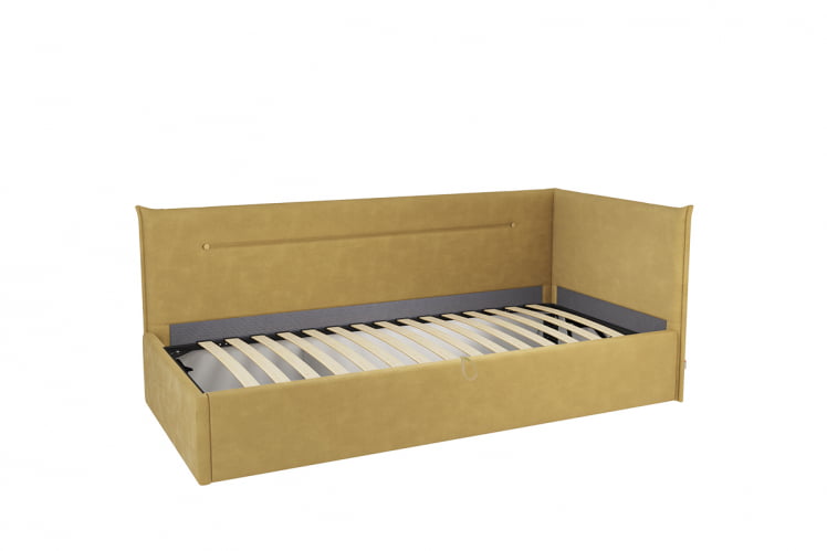 Кровать  0.9 Альба (Тахта) КМ.Т-16 медовый (велюр) / КМ.T-16_1