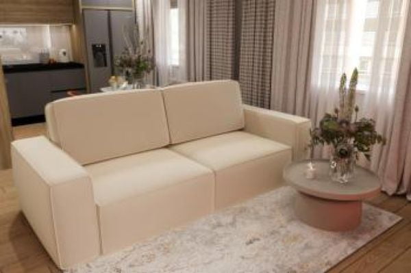 Диван прямой Сунндал (Берхоусе) Цвет фасада: Кемел рогожка; Тип: Прямой; Материал фасада: Микророгожка / (Berhouse)_3