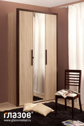 Спальня композиция 1 БАУХАУС Дуб Сонома/Орех шоколадный / BAUHAUS_3