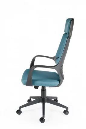 Кресло офисное ИК CКС0898Х Блаcк блуе / IQ CX0898H Black blue_2