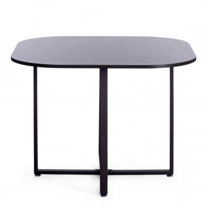 Комплект (стол, 4 стула) КУАДРОН (мод. ПТ14) Стол: МДФ/металл, стул: металл/шенилл, 100х100х73 см, 69х56х71 см, Моча (мокко) ЛЙ1701-27/черный / QUADRON (mod. PT14) Mocha LY1701-27/черный_9