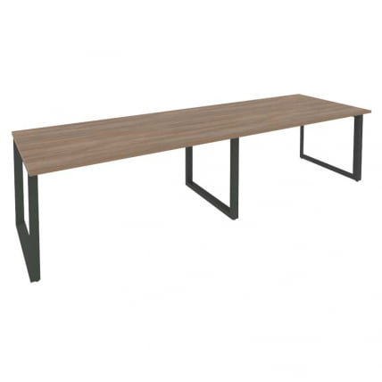 Стол переговорный (2 столешницы) ОНИКС О.МО-ПРГ-2.4 Дуб Аризона/Антрацит / ONIX O.MO-PRG-2.4_0