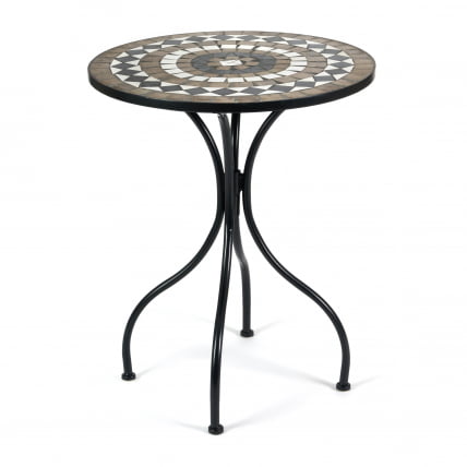 Стол Сеcрет де Маисон РОМЕО (мод. ПЛ08-7451РВ) металл, 60*72см, черный /плитка 