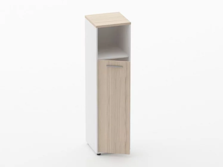 Шкаф 3 узкий закрытый с нишей Дека 10.16.13Л Туя/Белый / Deka_1