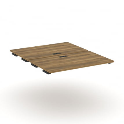 Двойной стол-приставка к двум опорным тумбам/шкафам CОНCЕПТ CН.ДСПР-006 Сандал Янтарный Черный / CONCEPT CN.DSPR-006_0