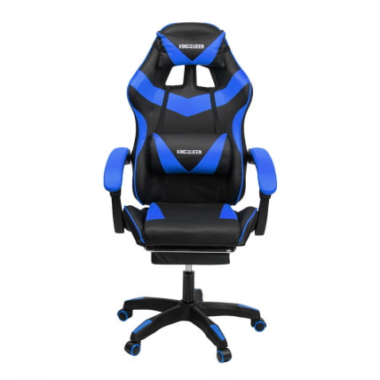 Кресло 088 цвет черный/синий с массажем 088-блаcк-блуе-масс / 088-black-blue-mass_2